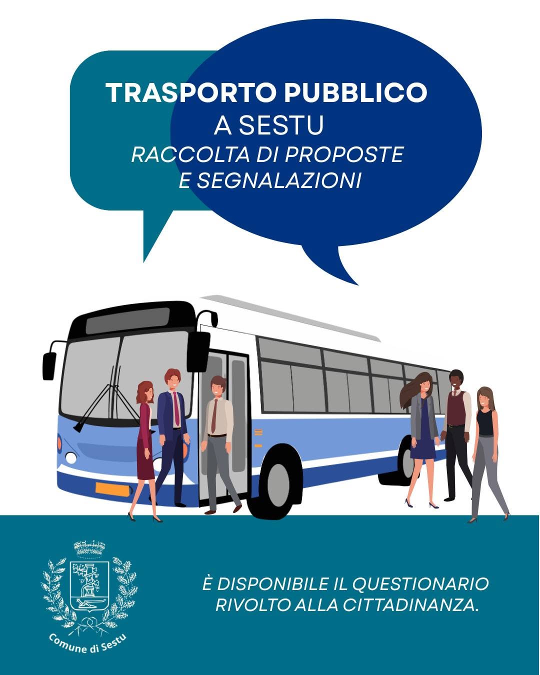 immagine di autobus con delle persone vicino